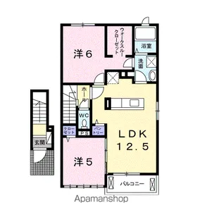 アバンツァート【2階】の間取り