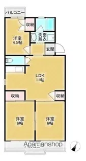 ローレルマンション21【107号室号室】の間取り
