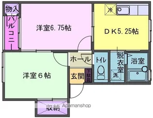 2DKの間取り画像