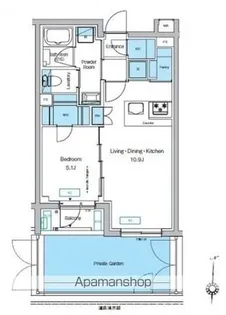 プレディアコート代々木上原【1階】の間取り