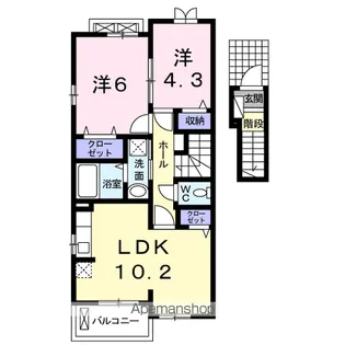 グラン ジュテ 3【2階】の間取り