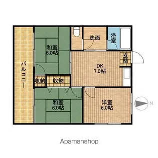エルミタージュⅡ【2階】の間取り