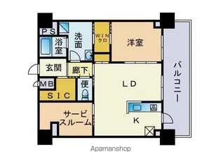 ティーエム薬院【6階】の間取り