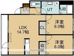 コンフォート寿【305号室】の間取り