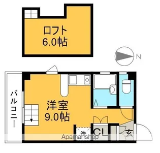 エトワール二葉【4階】の間取り