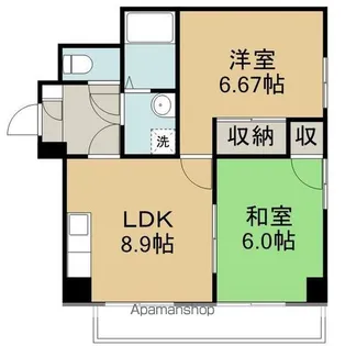 KS宮城野【4階】の間取り