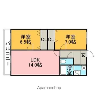 シェトワ【203号室】の間取り