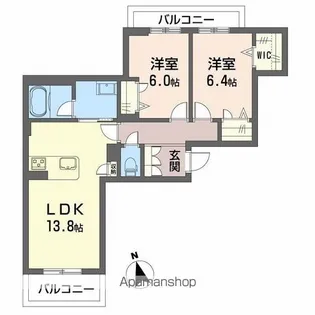 ハワードコート【3階】の間取り