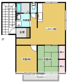 レジデンス吉田【2階】の間取り