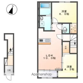 仮)羽生市東スターテラスⅡ【2階】の間取り