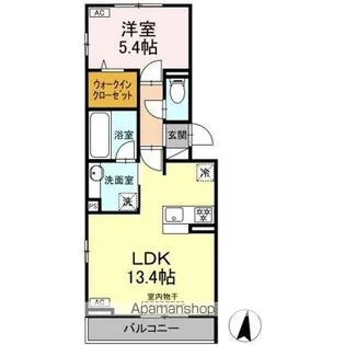 セステナリー開成【303号室】の間取り