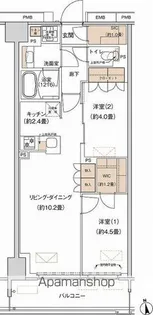 プライムネクサス大森北【8階】の間取り