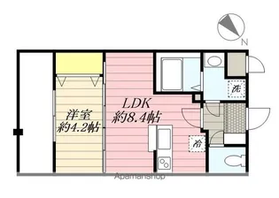 LIVE CASA 高宮【2階】の間取り