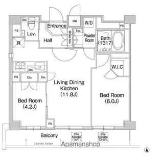 コンフォリア駒場【4階】の間取り