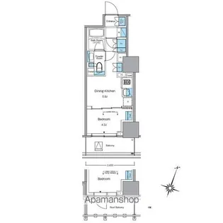 ルフォンプログレ渋谷ヒルトップ【8階】の間取り