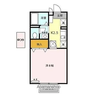 ヴィラ梅小路 B【2階】の間取り