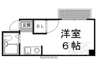 メゾン紫野【205号室】の間取り