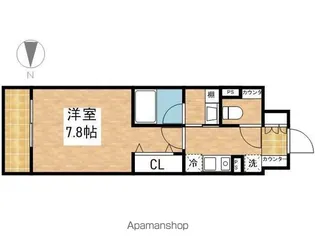 パークアクシス新栄【205号室】の間取り