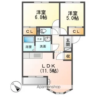 AVENIR ZUG【2階】の間取り