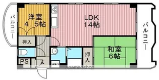 豊友マンション東豊中【2階】の間取り