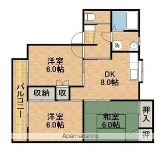 エクセレント【1階】の間取り