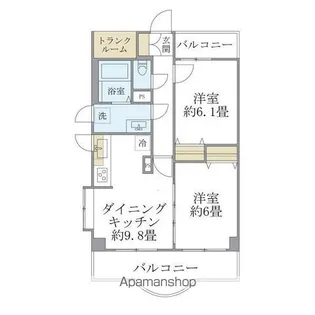 西船橋スクエアガーデン【11階】の間取り