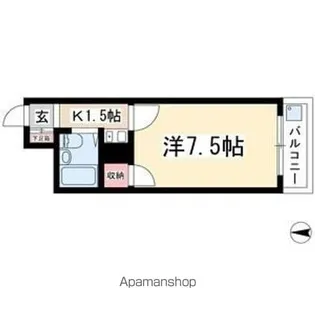 サンハイツ喜多山【3階】の間取り