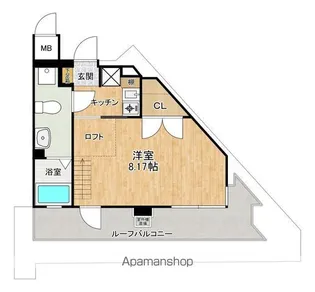 ダイナコート六本松V【8階】の間取り