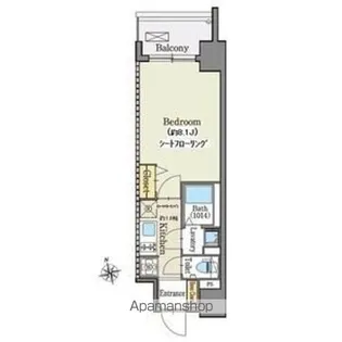 ファスティーナ志賀本通【9階】の間取り
