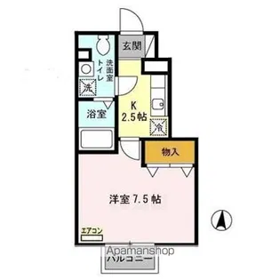 フローリッシュ田五郎【1階】の間取り