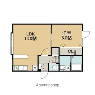 グランメゾン【103号室】の間取り