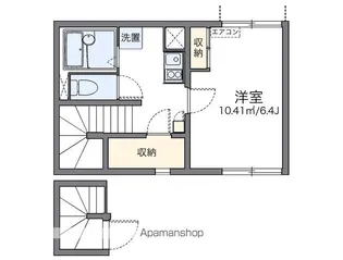 レオネクスト松蔭【202号室】の間取り