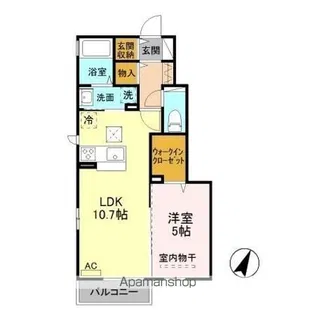 グランジュテ【1階】の間取り