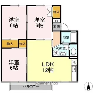 第2エントピア富田【2階】の間取り