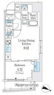プライムブリス板橋本町【4階】の間取り