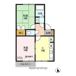 ピュアパレス 弐番館【2階】の間取り