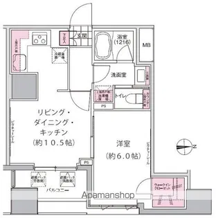 プレジリア東日本橋【11階】の間取り
