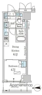 東京都新宿区西落合2丁目【マンション】の間取り