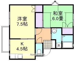 清音駅前ハイツ【1階】の間取り