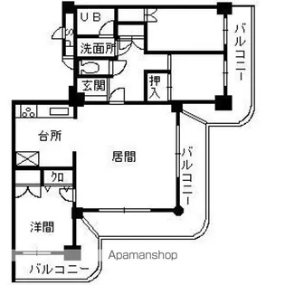 ストークマンション鹿児島【4階】の間取り