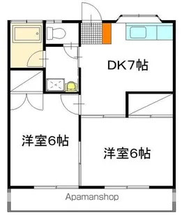 ファミール新堀 C棟【203号室】の間取り
