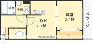 REGIES近大SOUTHⅡ【305号室号室】の間取り