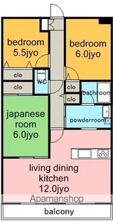 ヒルトップ藤ヶ丘【1階】の間取り