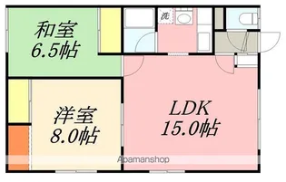 ハイツ日吉【102号室】の間取り
