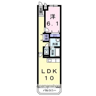愛知県瀬戸市美濃池町【マンション】の間取り