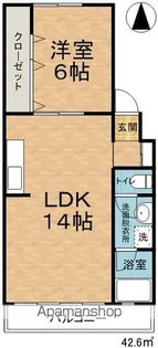 ハイツスエヒロ【3階】の間取り