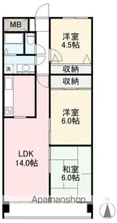 ガーデンセプト桜町【302号室】の間取り