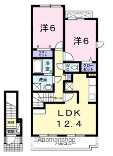 プラシード・K B【2階】の間取り