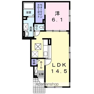 レラ カムイ【1階】の間取り