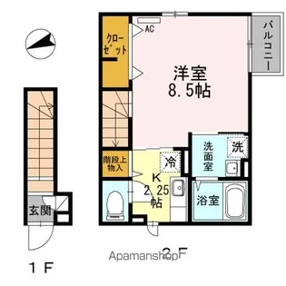 クリオス【2階】の間取り